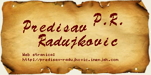 Predisav Radujković vizit kartica